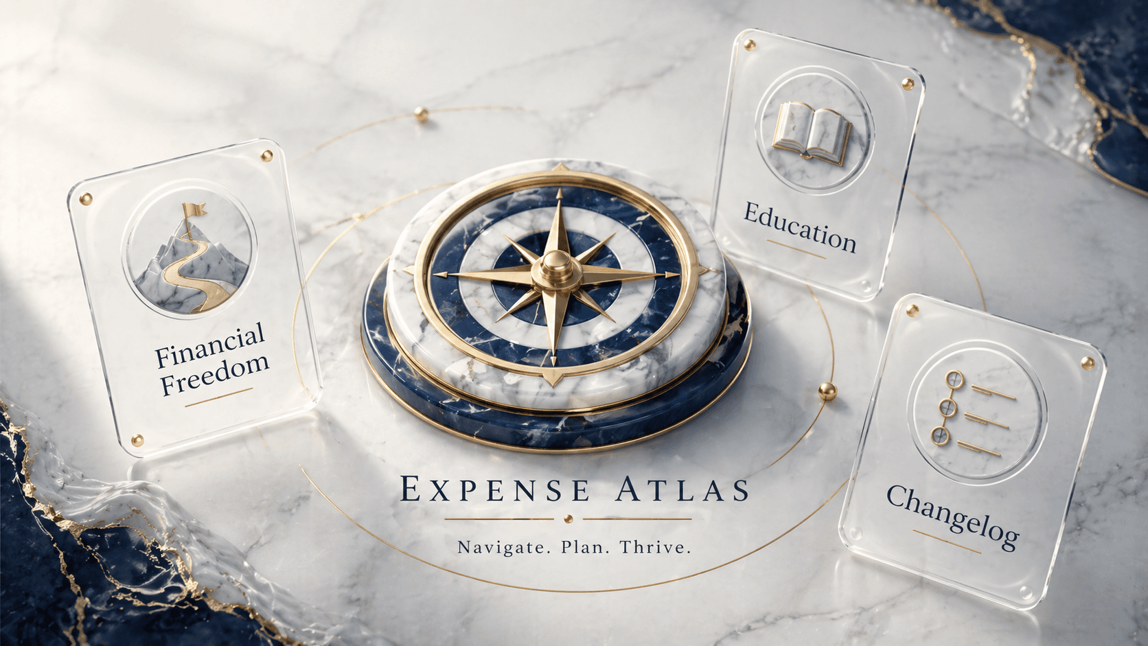 Expense Atlas resources hub marble artwork